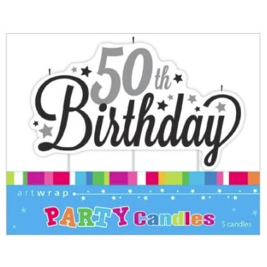 50th Birthday Party Candle