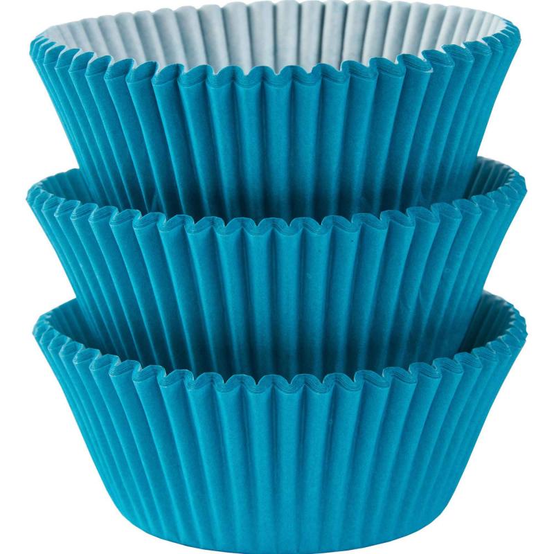 Caribbean Blue Cupcake Cases - 75 Pkt
