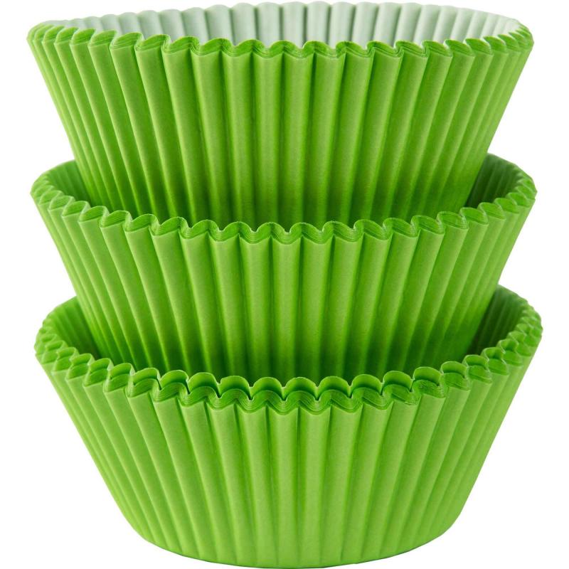 Kiwi Green Cupcake Cases - 72 Pkt