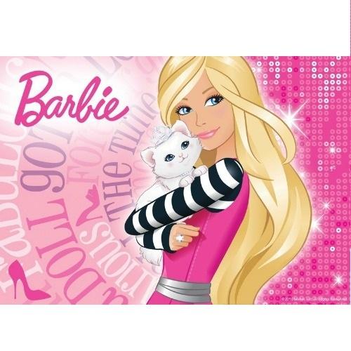 BARBIE PERSONALISED edible Cake decoration cupcake toppers A4 Icing