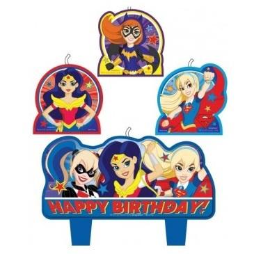Super Hero Girls Candle Set - 4 Pkt