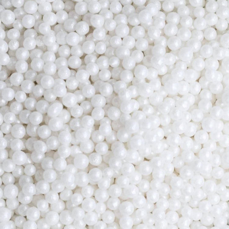 White Sugar Pearls 4mm - 80g