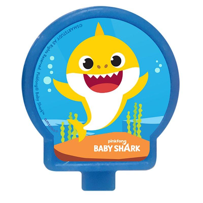 Baby Shark Round Candle