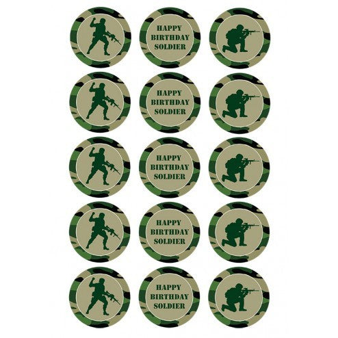 Army Edible Cupcake Images