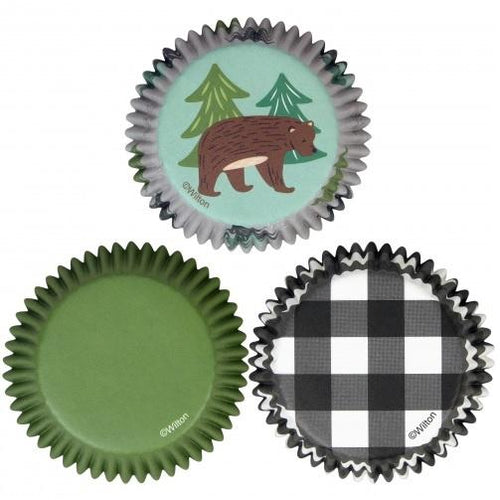 Wilton Wilderness Bear Cupcake Papers | Camping Party Theme & Supplies