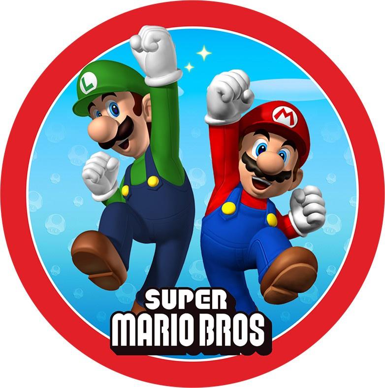 Super Mario Brothers Edible Cake Image