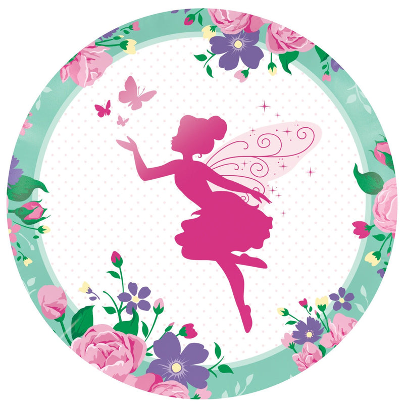 Floral Fairy Edible Cake Image | Fairy Party Theme & Supplies