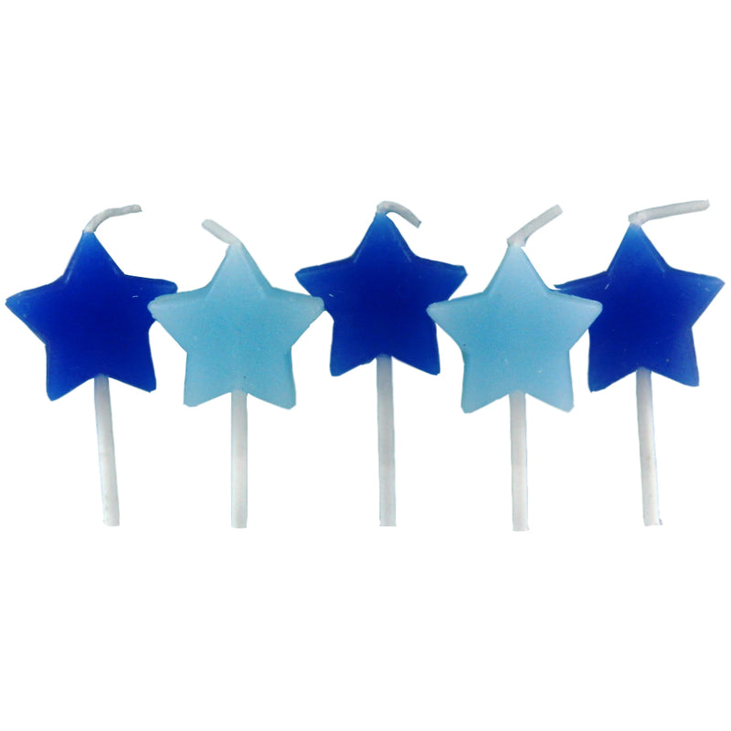 Blue Mini Star Candles