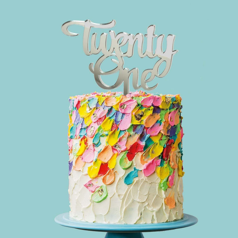 Twenty One Cake Topper | 21st Cake Topper | 21st Birthday Cake
