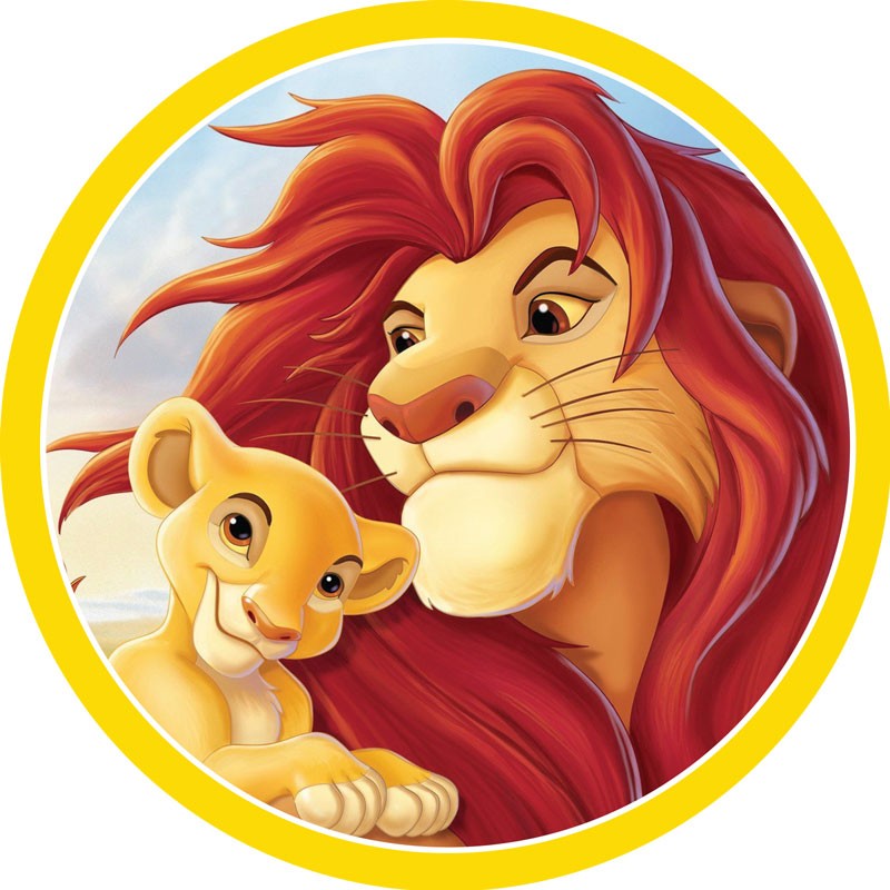 The Lion King Simba & Kiara Edible Cake Image