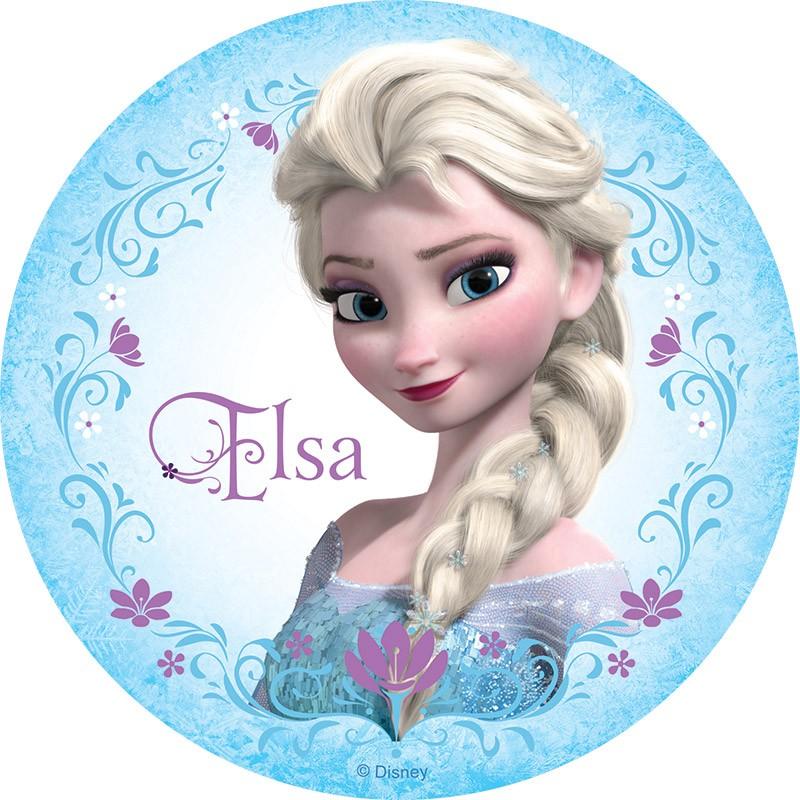 Frozen Elsa Edible Cake Image