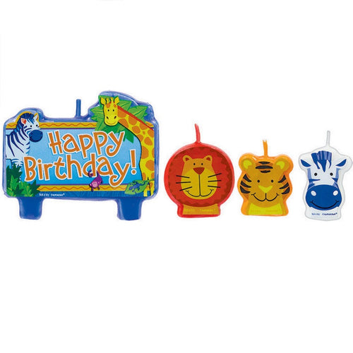 Amscan | Jungle Animals Birthday Candle Set | Jungle Animal Party Theme