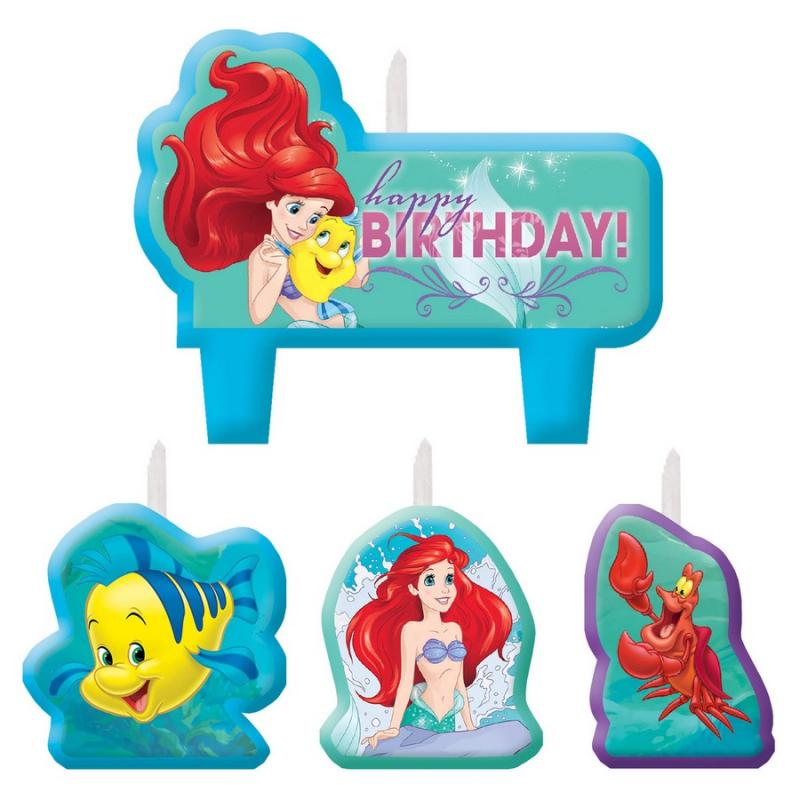 Little Mermaid Ariel Dream Big Birthday Candle Set