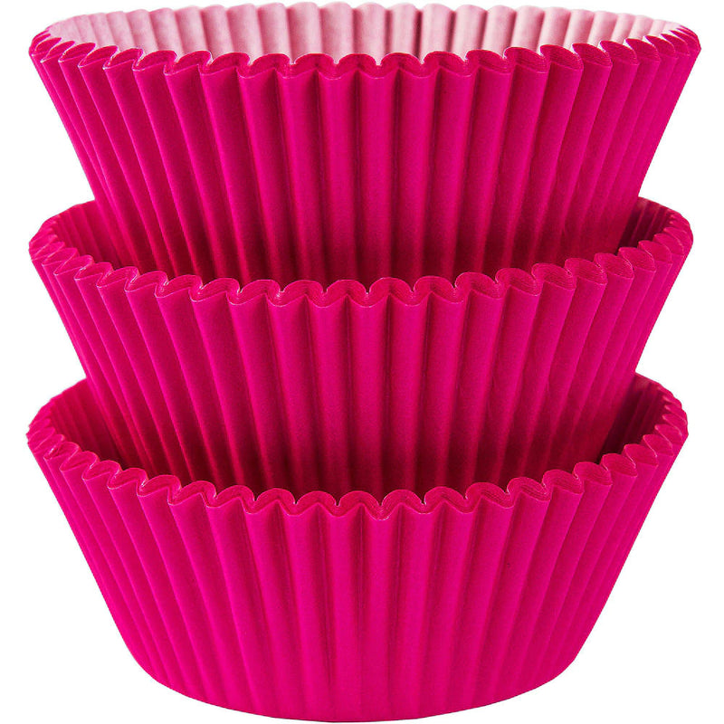 Bright Pink Cupcake Cases - 100 Pkt