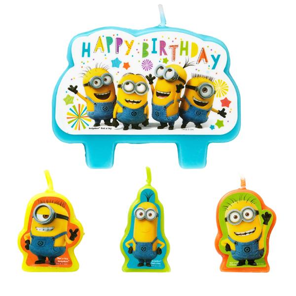 Despicable Me Minion Birthday Candle Set