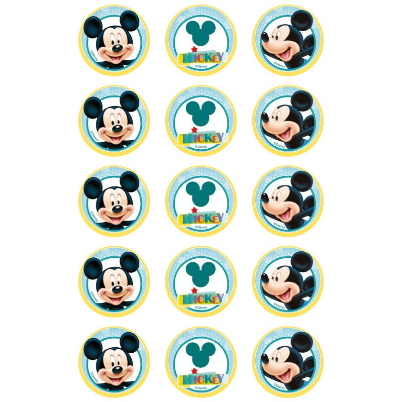 Mickey Mouse Edible Cupcake Images