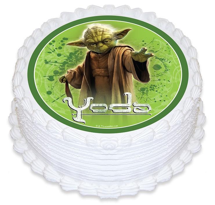 Stars Wars Yoda Edible Cake Image