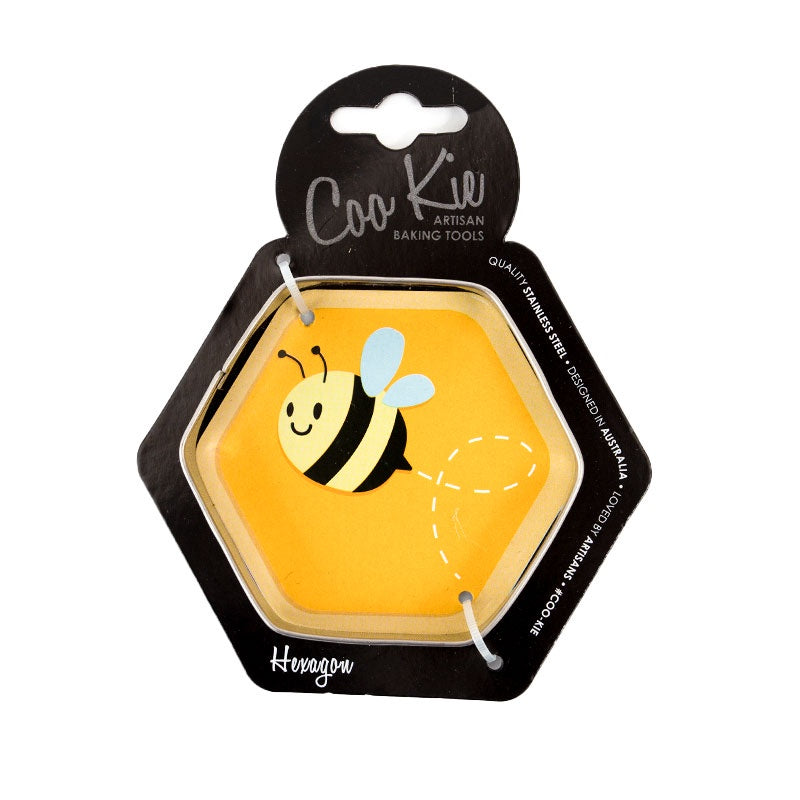 Coo Kie | Hexagon Cookie Cutter | Bee Party supplies