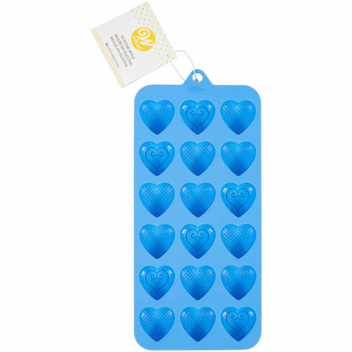 Wilton | Fancy Heart Silicone Mould | Valentines Baking Supplies