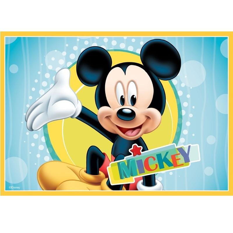 Mickey Mouse Edible Cake Image - A4 Size