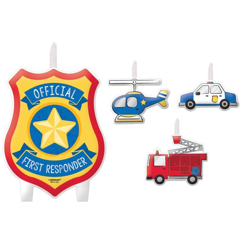 First Responders Birthday Candles | First Responders Party Supplies