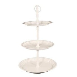 Pearl White 3 Tier Cake Stand