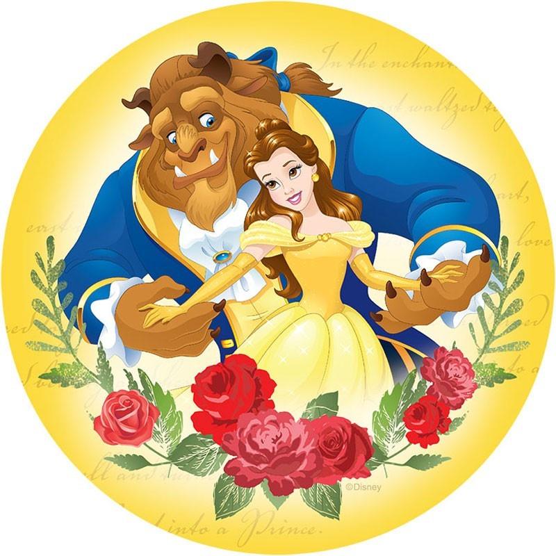 Beauty and the Beast Edible Cake Image