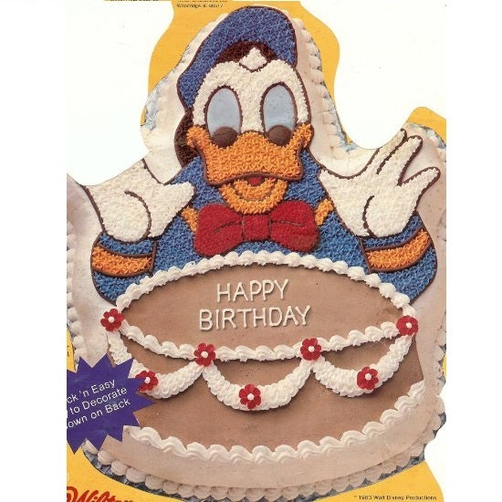 Donald Duck Cake Tin Hire