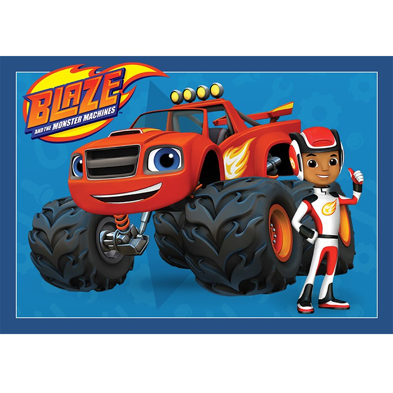 Blaze and the Monster Machines Edible Cake Image - A4 Size