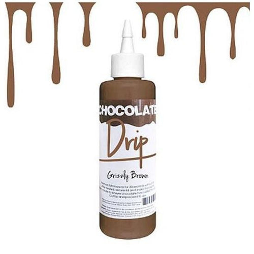 Grizzly Brown Chocolate Cake Drip | Chocolate Cake Decorations