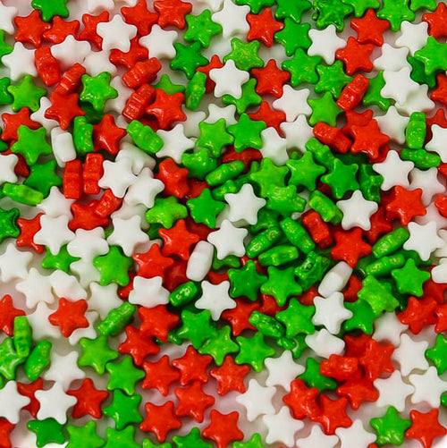 Christmas Star Sprinkles | Christmas Cake Decorations