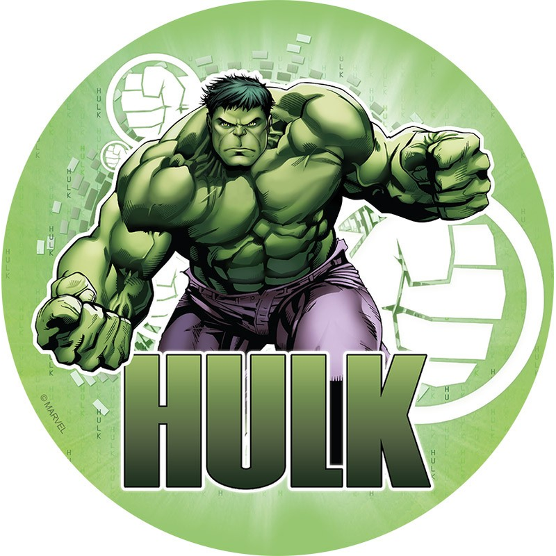 Hulk Edible Cake Image