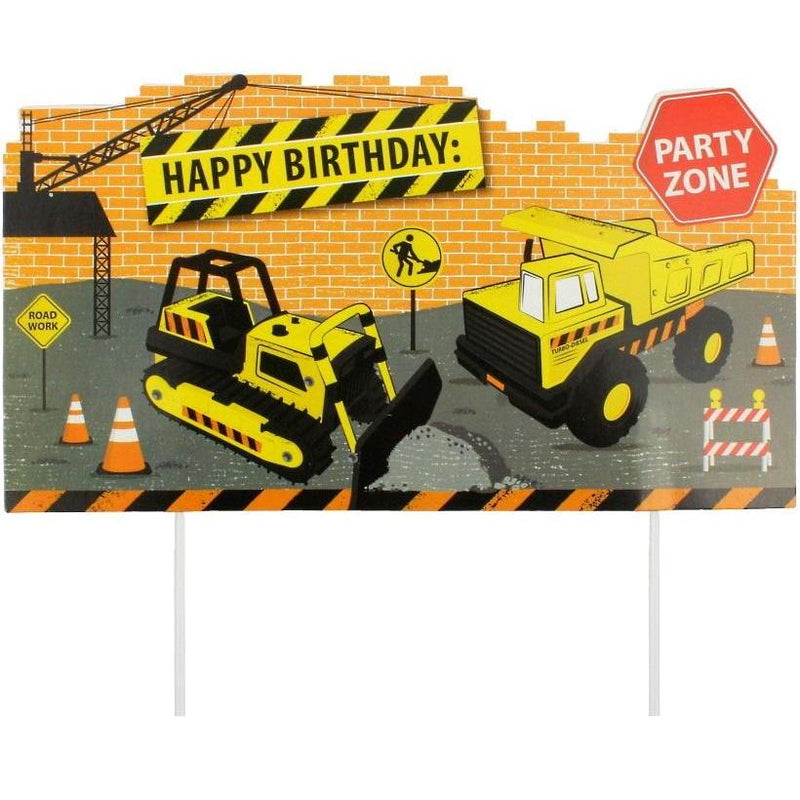Construction Cake Topper | Construction Party Supplies
