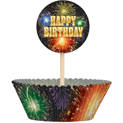 Birthday Burst Cupcake Kit | 21st Birthday Party Theme & Supplies | Unique