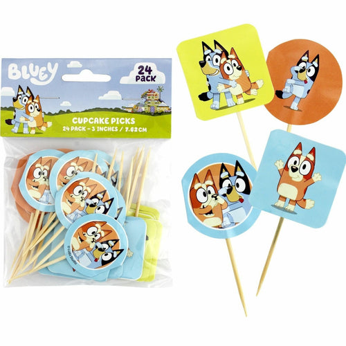 Bluey Cupcake Toppers | Bluey Party Supplies