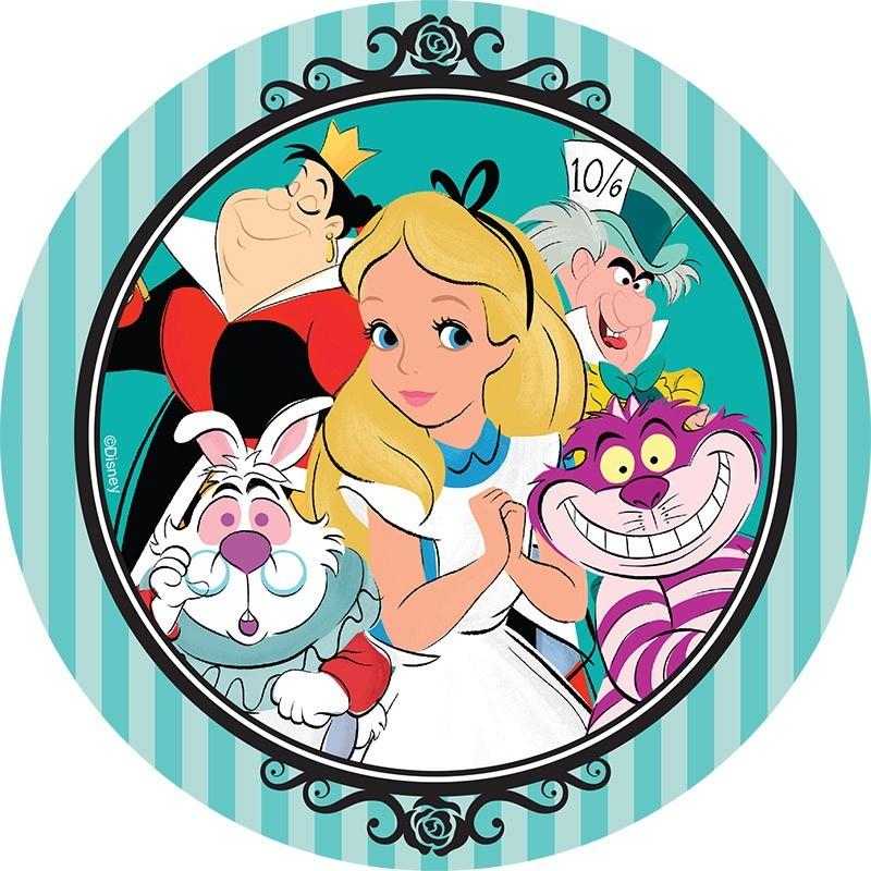 Alice In Wonderland Edible Cake Image