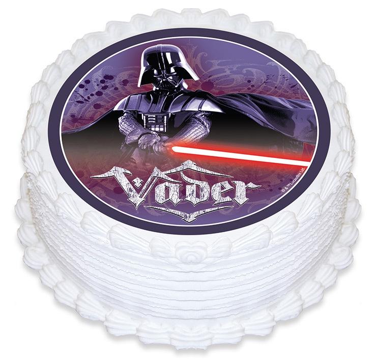 Star Wars Darth Vader Edible Cake Image