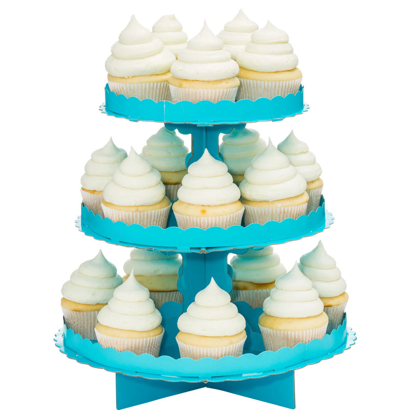 Caribbean Blue Cupcake Stand