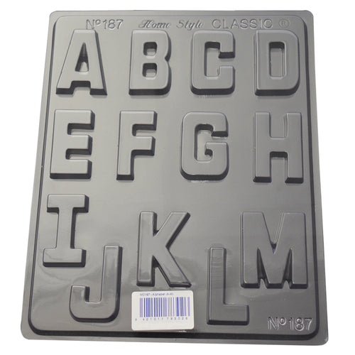 Home Style Chocolate | A- M alphabet mould | baking party supplies