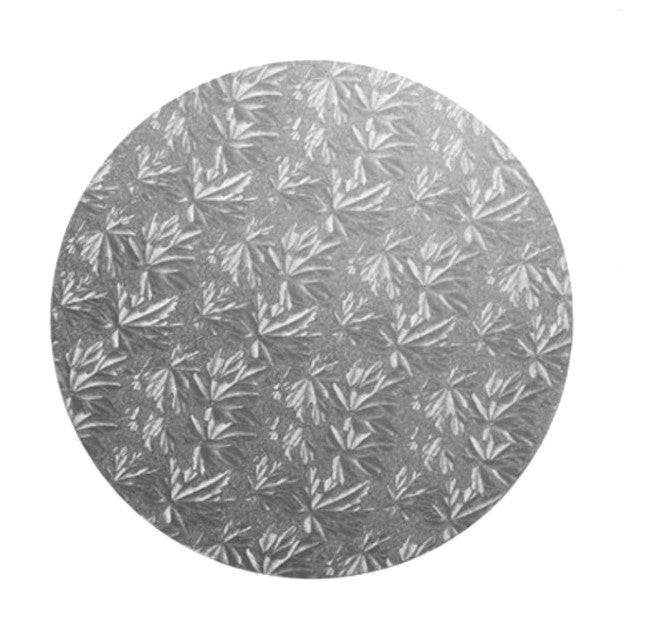 GoBake Masonite Silver Round Cake Board - 30cm/12in