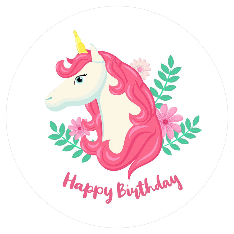 Pink Unicorn Edible Cake Image | Unicorn Party Supplies