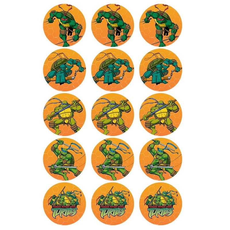 Teenage Mutant Ninja Turtles Edible Cupcake Images