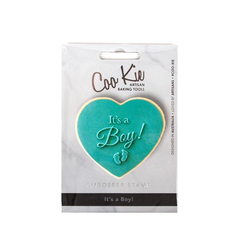 Coo Kie | It's a Boy Embosser Stamp | Baby Shower Supplies