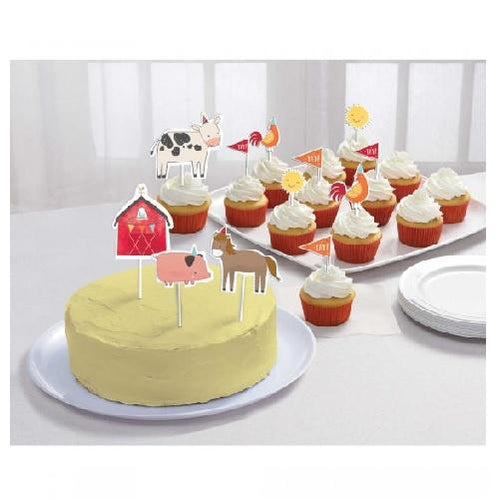 Barnyard Birthday Animals Cake Topper Set | Barnyard Party Theme & Supplies |