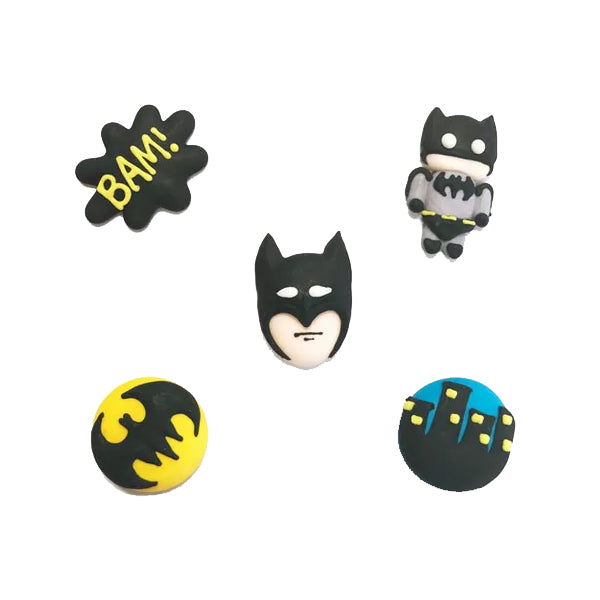 Batman Icing Decorations - Set of 5