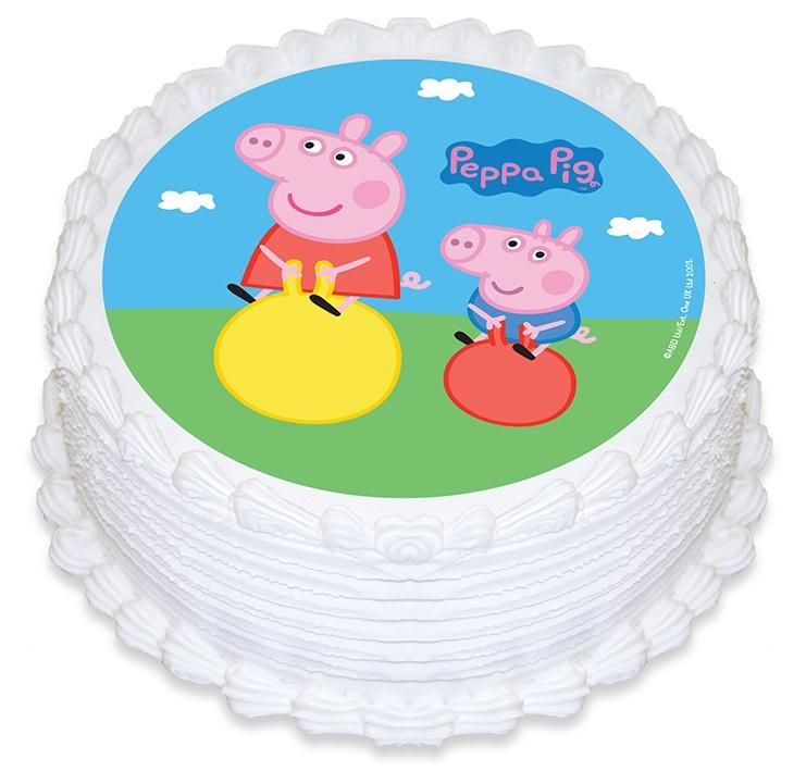 Peppa Pig Edible Cake Image