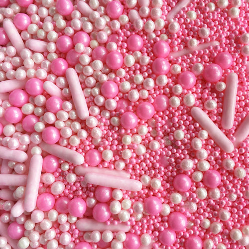 Pink Bubble & Bounce Sprinkle Medley | Pink Cake Decorations