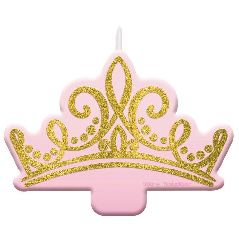 Disney Princess Crown Candle | Disney Princess Party Supplies