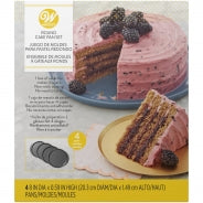 Wilton Easy Layers 8" Round Cake Pan - Set of 4