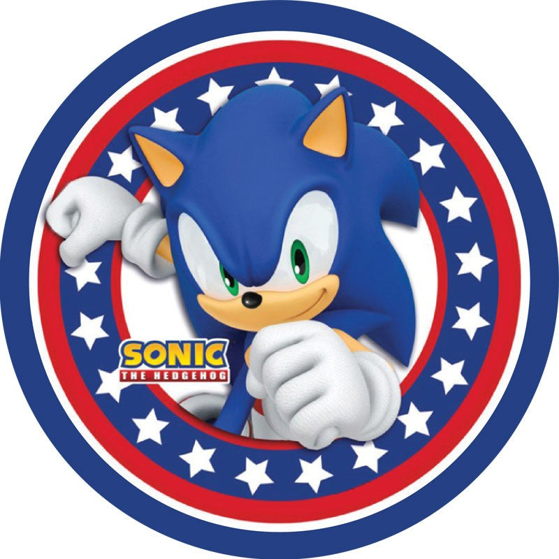 Sonic the Hedgehog Edible Cake Image